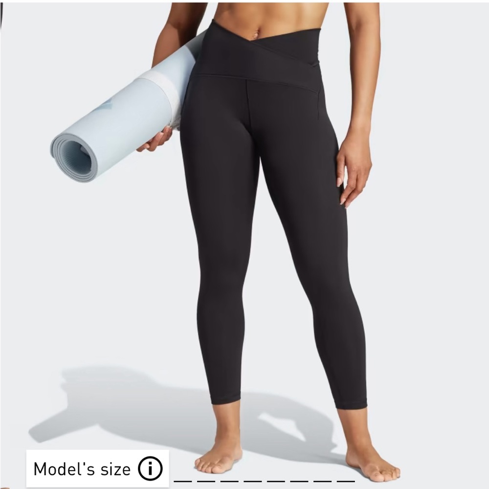 Adidas yoga studio luxe crossover waistband 7/8 leggings